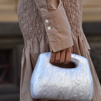 Elka Artsy Resin Clutch (Pearl White)