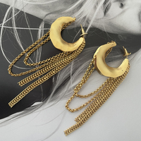 McKenna 24K Bowl Chain Earrings (Imperfect)