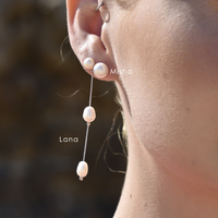 Lana Freshwater Pearl String Earrings