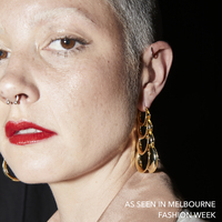 Lotta Luxury Sculptural Hoop Earrings