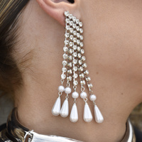 Laurell Diamante Splash Earrings