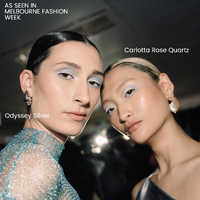 Carlotta 24K Baroque Pearl Drop Earrings (Rose Quartz)
					