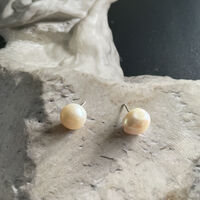 Bay Baroque Pearl Stud Earrings (Imperfect No.5)