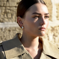 Leona Artsy Silver Bowl Earrings