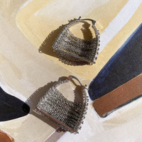 Mavis Silver Chain Bag Earrings