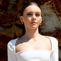 Luma Solid U Huggie Earrings (Silver)