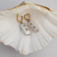 Brynne 24K Jewel Embellished Pearl Drop Earrings