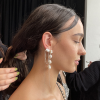 Murphy Sculpture Wrap Tassel Earrings (Silver)
					