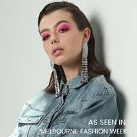 Lemaire Catwalk Diamante Tassel Earrings