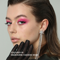 Miranda Crystal Diamante Earrings (My ears are pierced)