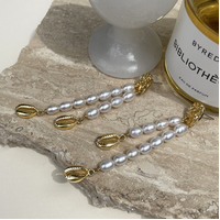 Calliope 24K Freshwater Pearl Drop Earrings