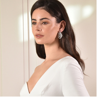 Alora Glamour Ready Zircon Loop Earrings