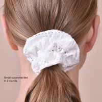 Ivory Earthy Muse Cotton Scrunchie Set