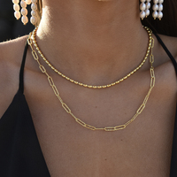 Modern Muse Beaded Necklace / Choker (Gold Vermeil)
					