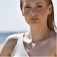 She Is Libra Artisan 24K Gold Zodiac Pendant Necklace
					