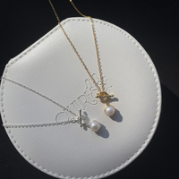 Bjorn Pearl Toggle Pendant Necklace (Gold)
					