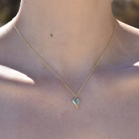 Lavinia Classic Love Heart Pendant Necklace (Gold Vermeil)
					