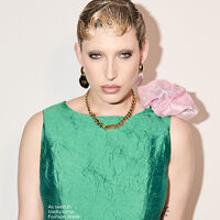 Amabel Modern Muse Gold Chain Necklace (Gold)
					