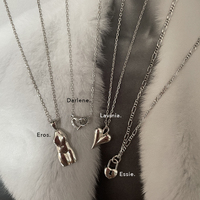 Eros Body Art Pendant Necklace (Silver)
					