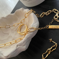 Rue Artisan Twin Line Open Ring (Gold Vermeil)
					