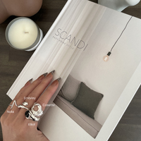 Cosette Sculpture Open Ring - Silver
					