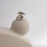 Maeve Artisan Silver Open Ring
					