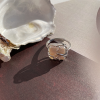 Esabell Artisan Pearl Open Ring
					