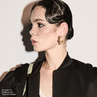 Donatella 22K Natural Raw Sapphire Earrings