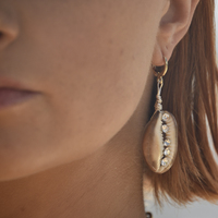 Willow Runway Shell Art Earrings