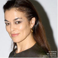 Franca Elongated Gold Bowl Earrings