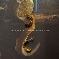 Elayne Gold Filled Croissant Earrings
					