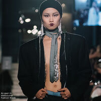 Gem Runway Spotlight Mesh Earrings (My ears are pierced)
					