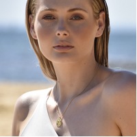 She Is Gemini Artisan 24K Zodiac Gold Pendant Necklace
					