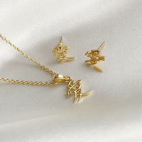 Chinese Love Pendant Necklace (24K Gold Filled)
					