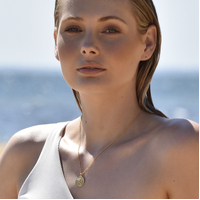 She Is Sagittarius Artisan 24K Gold Zodiac Pendant Necklace
					