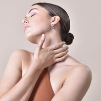 Lenette Silver Twisted Open Ring
					