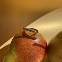 Artha Solid Sculptural Wrap Open Ring
					