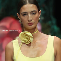 Jolean Sculptured Flower Statement Earrings (Gold)