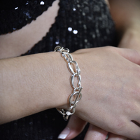 Vairea Artsian Sculptured Link Chain Bracelet  image