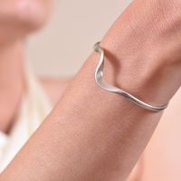 Elyse Artisan Silver Solid Bangle image