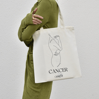 She Is Cancer Eco Zodiac Muse Tote Bag image