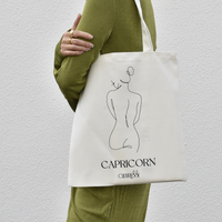 She Is Capricorn Eco Zodiac Muse Tote Bag image