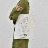 She Is Gemini Eco Zodiac Muse Tote Bag image