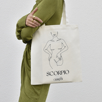 She Is Scorpio Eco Zodiac Muse Tote Bag image