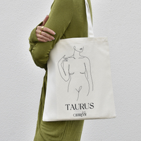 She Is Taurus Eco Zodiac Muse Tote Bag image