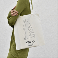 She Is Virgo Eco Zodiac Muse Tote Bag image