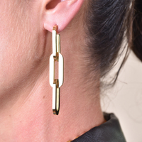 Chevelle 18K Modern Chain Drop Earrings image