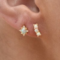 Zia Dainty Opal Stud Earrings image