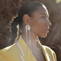 Isolde Diamante Tassel Drop Earrings image