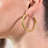 Danica 70's Gold Hoop Earrings image